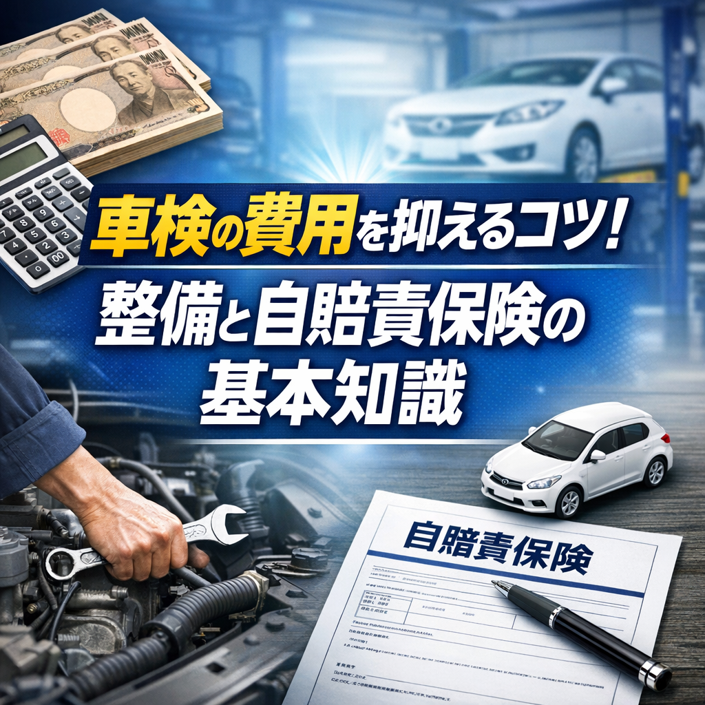 車検の費用を抑えるコツ！整備と自賠責保険の基本知識
