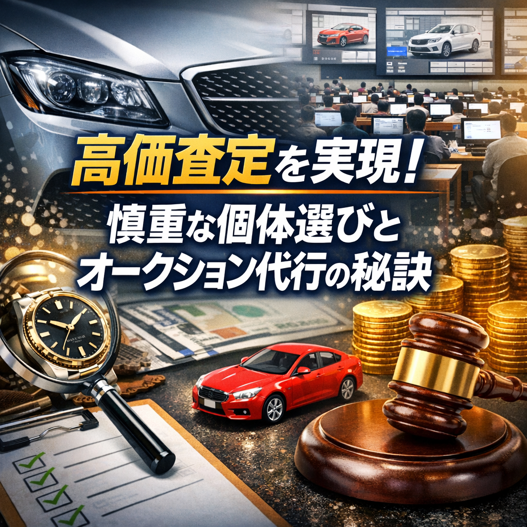 高価査定を実現！慎重な個体選びとオークション代行の秘訣